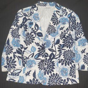 Peony pattern Joan Rivers summer jacket